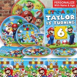 *Super Mario PERSONALIZED Supersaver Party Pack for 20